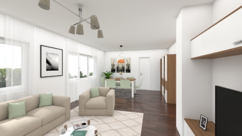Kapitalanlage oder Eigenheim – Eigentumswohnung mit Balkon und Garage - (Visualisierung) (70815)