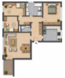 Attraktive 4-Zimmer-Wohnung mit Balkon & Garage auf Emst! - Grundriss