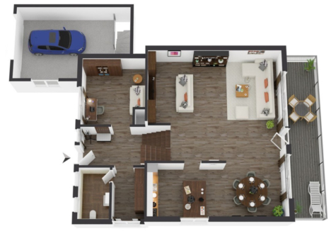 Einfamilienhaus mit Einliegerwohnung und idyllischem Garten – Eine wahre Perle! - Etage 1 (70536)