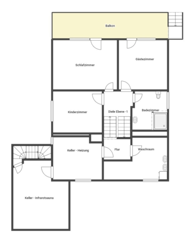 Einfamilienhaus mit Einliegerwohnung und idyllischem Garten – Eine wahre Perle! - 1. UG (70534)
