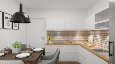 Wohnglück auf 134m². Reihenmittelhaus in ruhiger Lage von Iserlohn! - Küche (Visualisierung) (70911)