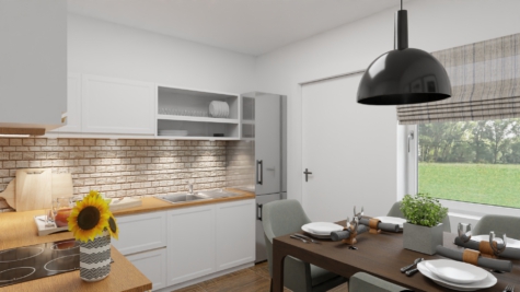 Wohnglück auf 134m². Reihenmittelhaus in ruhiger Lage von Iserlohn! - Küche (Visualisierung) (70912)