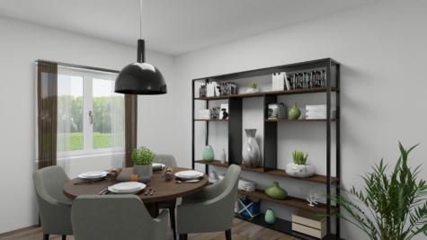 Wohnglück auf 134m². Reihenmittelhaus in ruhiger Lage von Iserlohn! - Esszimmer (Visualisierung) (70914)