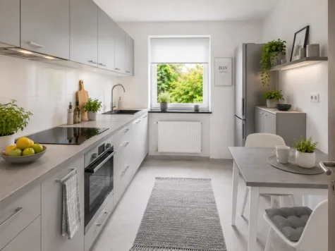 Charmante 3-Zimmer-Wohnung mit hellen Räumen - Visualisierung Küche (71734)