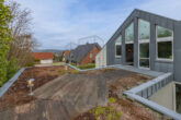 Luxuriöses Wohnen in architektonischem Unikat – Koiteich, Sauna, Solaranlage & mehr - Dachterrasse