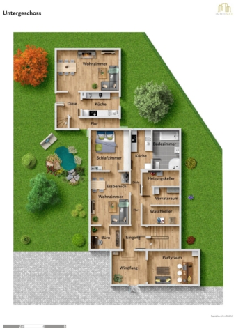 Familienidylle in Wuppertal: Freistehend, modernisiert & mit eigenem Gartenparadies - Untergeschoss (69842)