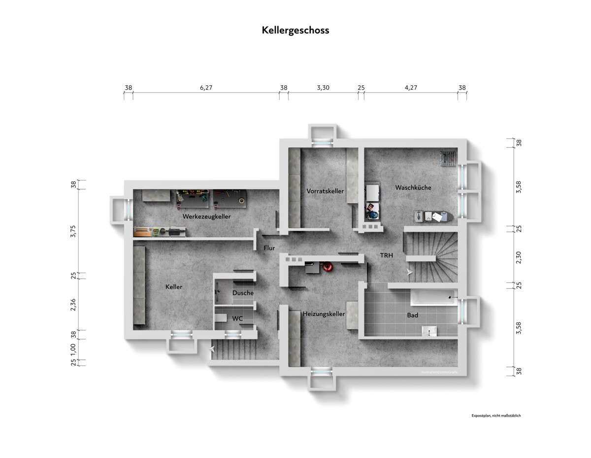 Grundriss - Kellergeschoss