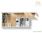 Möblierte 1-Zimmer-Wohnung mit Fernblick zum Soforteinzug! - Grundriss