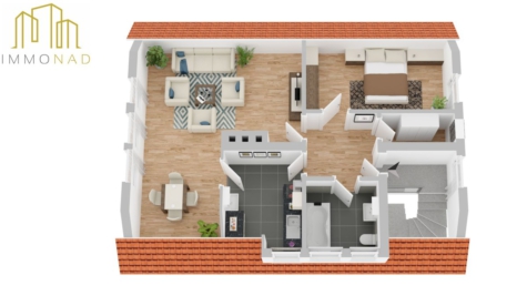 Zweifamilienhaus sucht Großfamilie - Grundriss Obergeschoss (70306)
