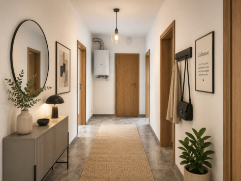 Schöne 3-Zimmer-Wohnung mit viel Tageslicht - Visualisierung Diele (69708)