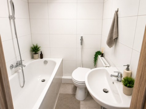 Schöne 3-Zimmer-Wohnung mit viel Tageslicht - Visualisierung Badezimmer (69706)
