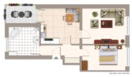 Moderne 2-Zimmer-Wohnung mit Balkon und großzügiger Wohnküche - 1.Obergeschoss