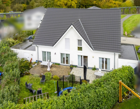 Ihr Zuhause zum Wohlfühlen! Doppelhaushälfte mit Garten - Drohnenaufnahme Rückseite (71184)