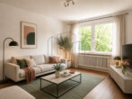 Helle und gepflegte 3-Zimmer-Wohnung mit Balkon in ruhiger Wohnlage - Visualisierung Wohnzimmer