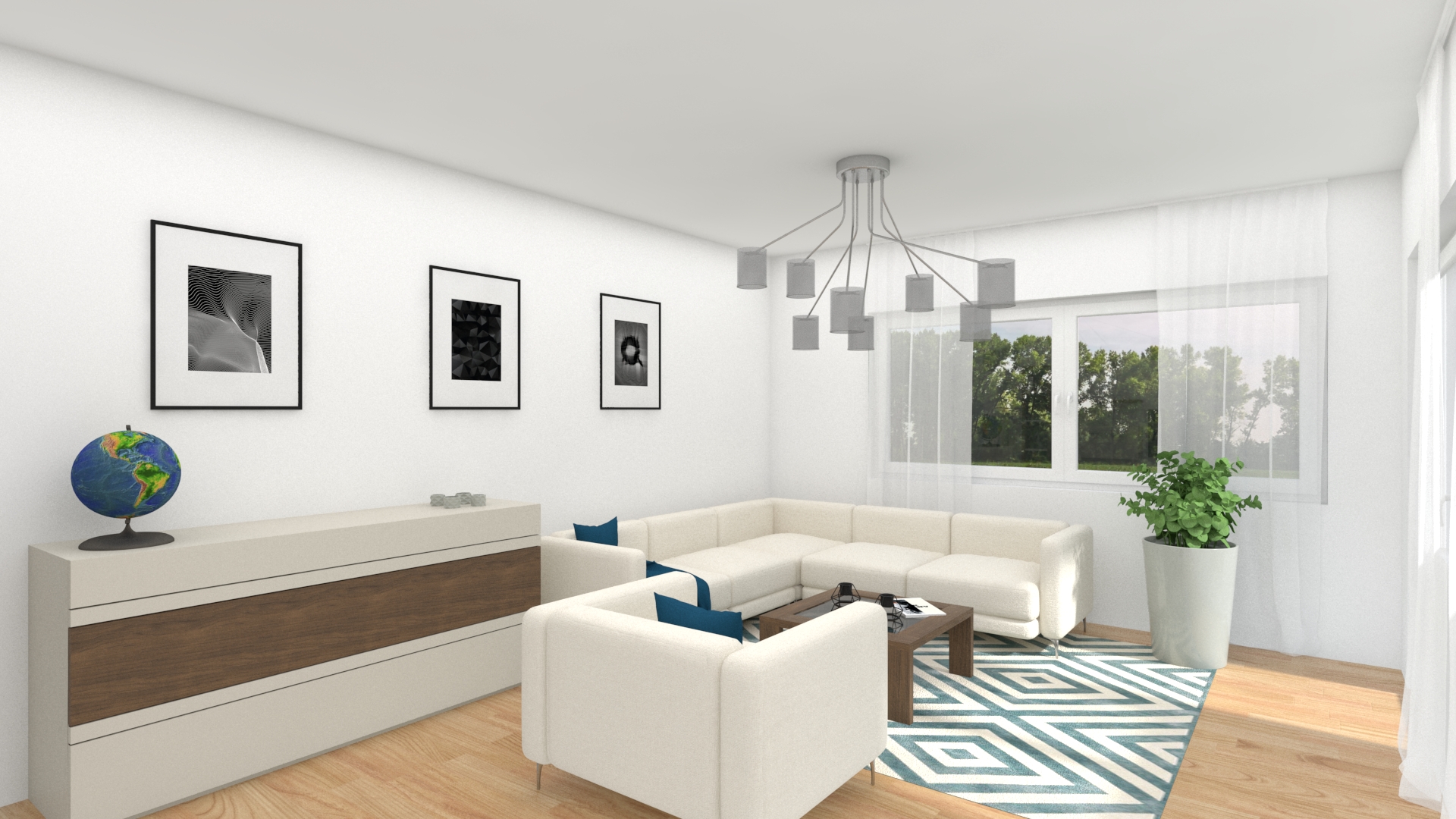 Wohnzimmer (Visualisierung)