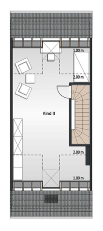 *Provisionsfrei für den Käufer* Modernes Reihenmittelhaus! - Grundriss Dachgeschoss (70229)