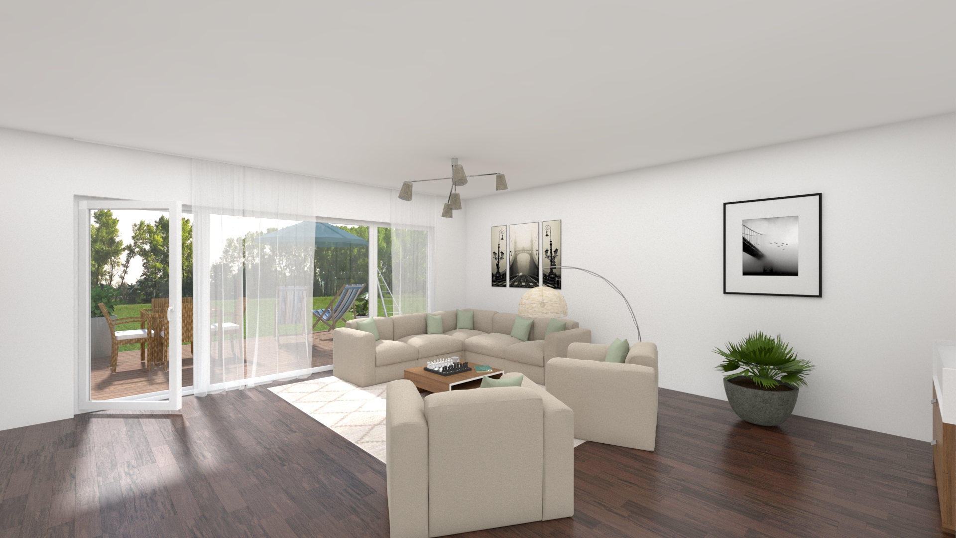 (Visualisierung) Wohnzimmer