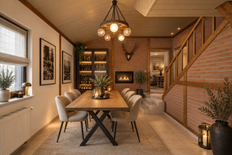 ZECHENHAUS MIT CHARAKTER – 5 ZIMMER, KAMIN, GARTEN & GARAGE - Möglicher Essbereich (Visualisierung) (69851)